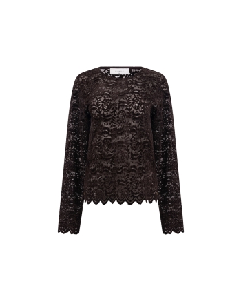 NUKUS Wies Top Lace 334 chocolate
