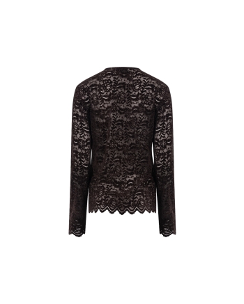 NUKUS Wies Top Lace 334 chocolate