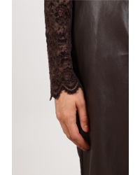 NUKUS Wies Top Lace 334 chocolate