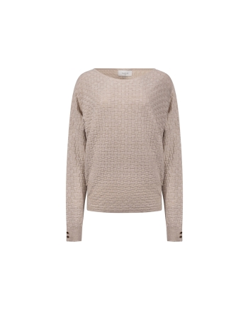 NUKUS Kento Top Lurex 9 sand