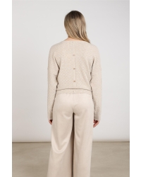 NUKUS Kento Top Lurex 9 sand