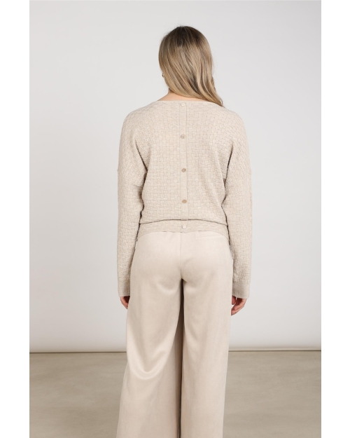 NUKUS Kento Top Lurex 9 sand