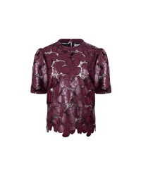 NUKUS Nicole Top Flower PU 333 cherry