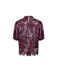 NUKUS Nicole Top Flower PU 333 cherry