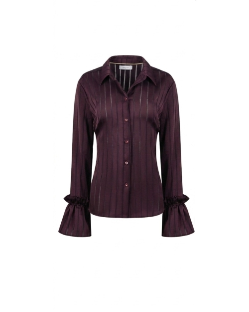 NUKUS Amalia Blouse Stripe 333 cherry