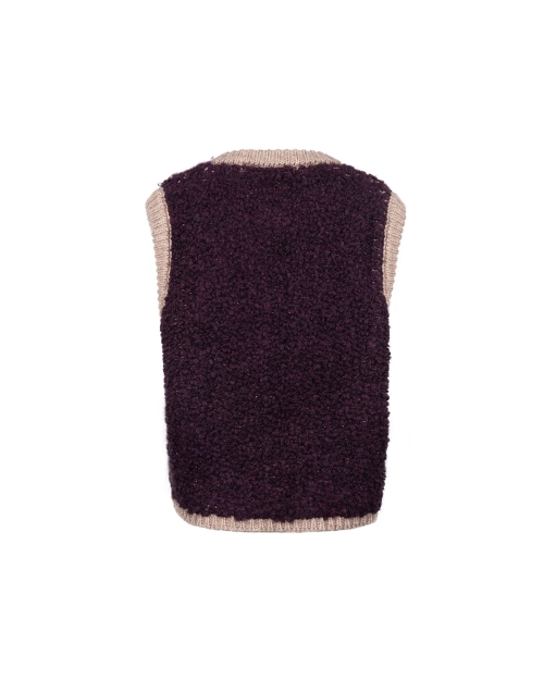 NUKUS Lana Gilet 396 cherry/taupe