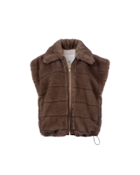 NUKUS Hani Gilet 60 taupe