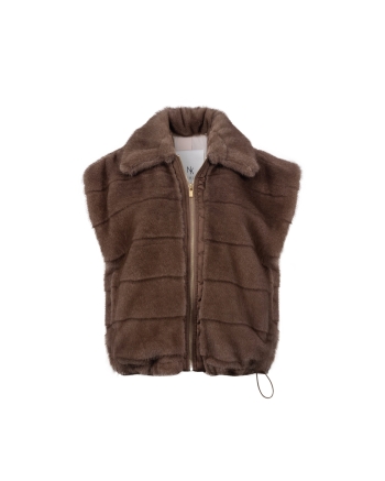 NUKUS Hani Gilet 60 taupe