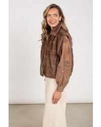 NUKUS Hani Gilet 60 taupe