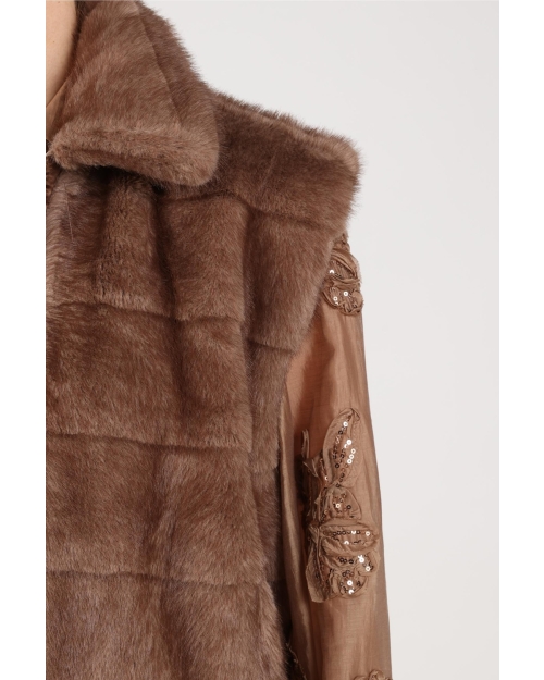 NUKUS Hani Gilet 60 taupe