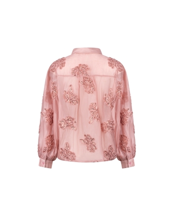 NUKUS Antonella Blouse Paillet Flower 336 rose