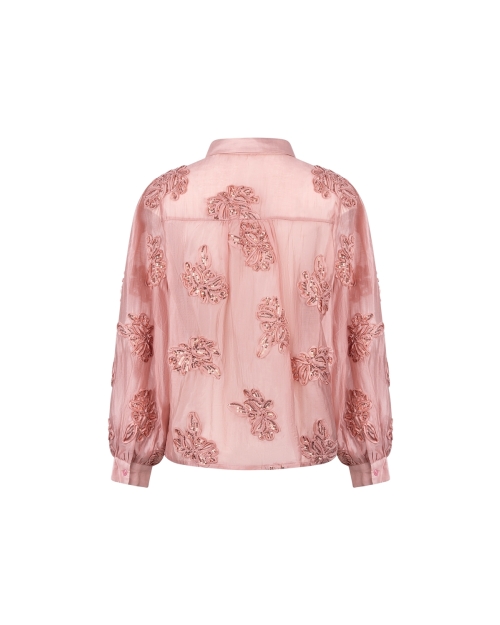 NUKUS Antonella Blouse Paillet Flower 336 rose