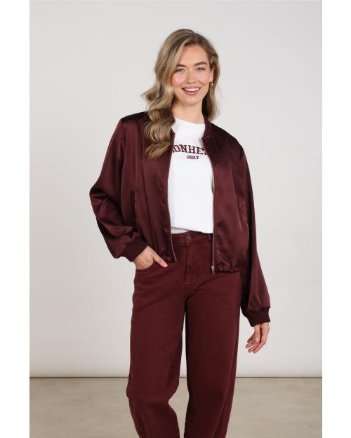 NUKUS Dena Jacket Shiny 333 cherry