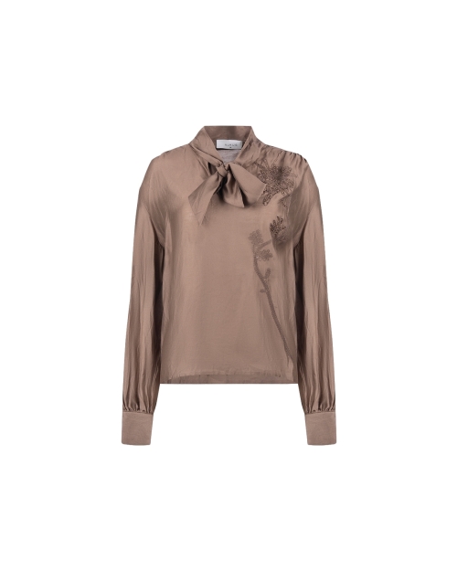 NUKUS Angie Blouse Tie 60 taupe