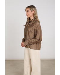 NUKUS Angie Blouse Tie 60 taupe