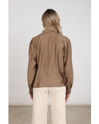 NUKUS Angie Blouse Tie 60 taupe