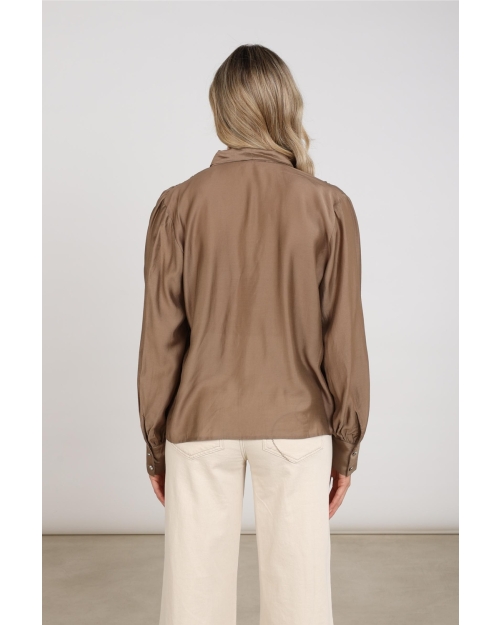 NUKUS Angie Blouse Tie 60 taupe