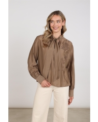 NUKUS Angie Blouse Tie 60 taupe