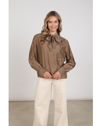 NUKUS Angie Blouse Tie 60 taupe