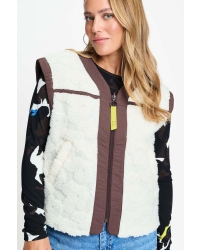 POM Amsterdam GILET - Gigi Ecru 200 beige