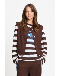 POM Amsterdam GILET - Gaya Chocolate Brown 750 brown
