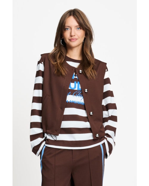 POM Amsterdam GILET - Gaya Chocolate Brown 750 brown