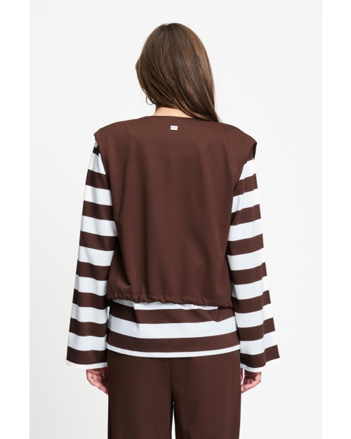 POM Amsterdam GILET - Gaya Chocolate Brown 750 brown