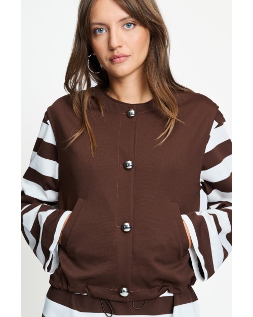 POM Amsterdam GILET - Gaya Chocolate Brown 750 brown