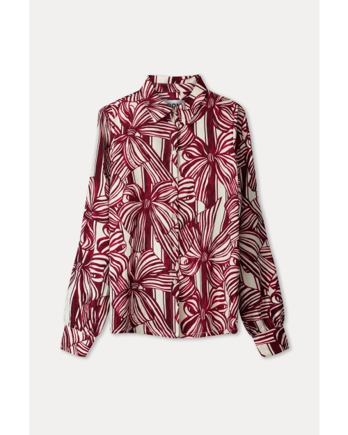 POM Amsterdam BLOUSE - Mila Ribbon Red 400 red