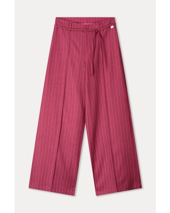 POM Amsterdam PANTS - Jess Striped Burgundy Red 400 red