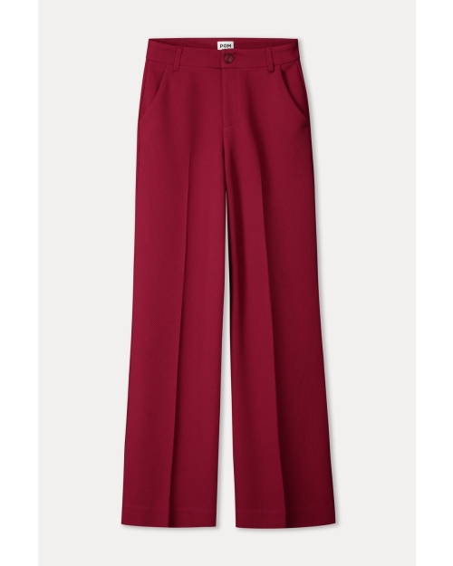 POM Amsterdam PANTS - Lara Burgundy Red 400 red