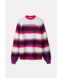 POM Amsterdam PULLOVER - Faye Striped Red 998 multi colour