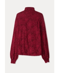 POM Amsterdam TURTLENECK - Ruby Lace Burgundy Red 400 red