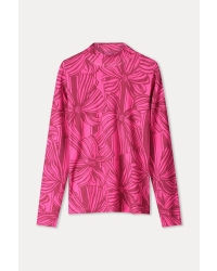 POM Amsterdam TURTLENECK - Romi Jersey Ribbon Pink 500 pink
