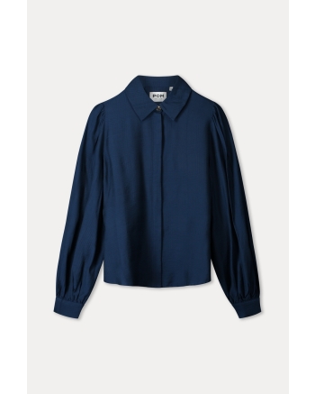 POM Amsterdam BLOUSE - Ivy Eternal Blue 650 blue