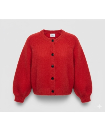 POM Amsterdam CARDIGAN - Meryl Rouge 400 red