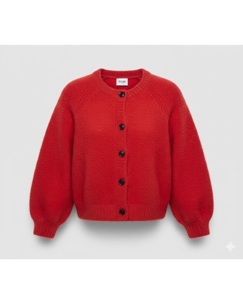 POM Amsterdam CARDIGAN - Meryl Rouge 400 red