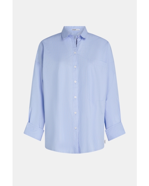 Penn&Ink Blouse 54s blue stripe