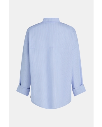 Penn & Ink Blouse 54s blue stripe