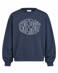 Penn&Ink Sweater print 55/01 navy-white