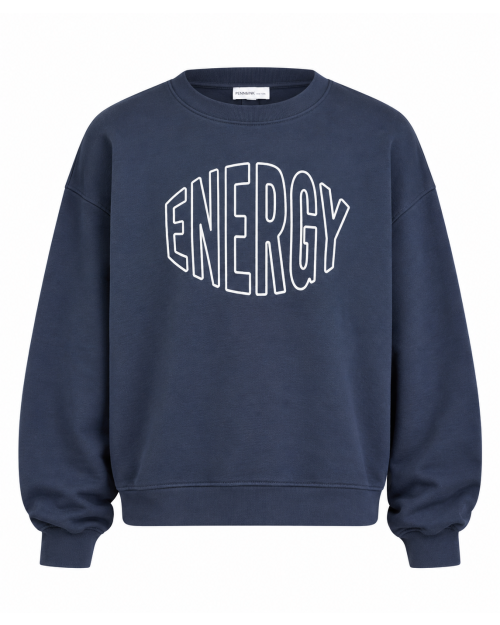 Penn&Ink Sweater print 55/01 navy-white