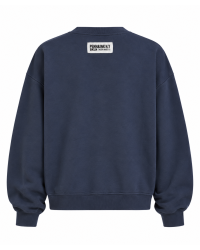 Penn&Ink Sweater print 55/01 navy-white
