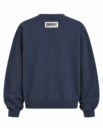 Penn & Ink Sweater print 55/01 navy-white