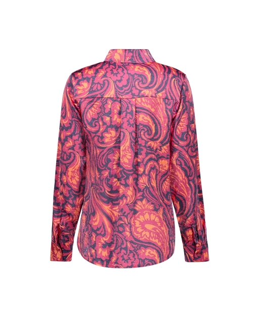 Geisha blouse 675 navy/coral
