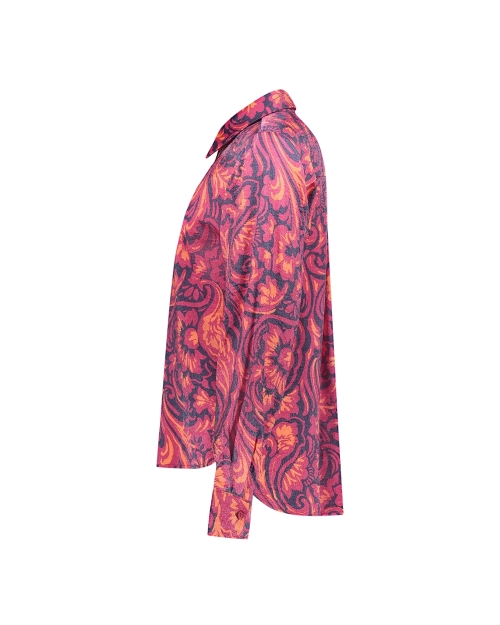 Geisha blouse 675 navy/coral