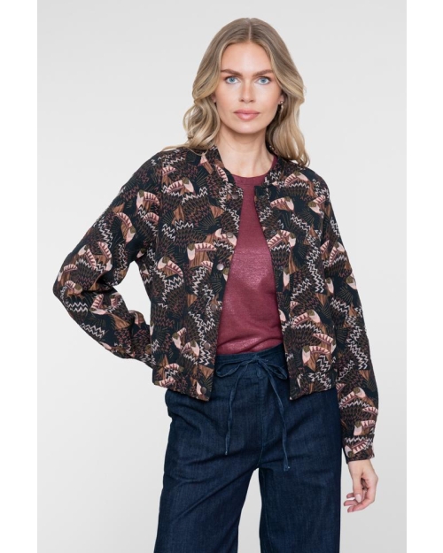 Geisha jacket 999 black/coral