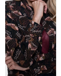 Geisha jacket 999 black/coral