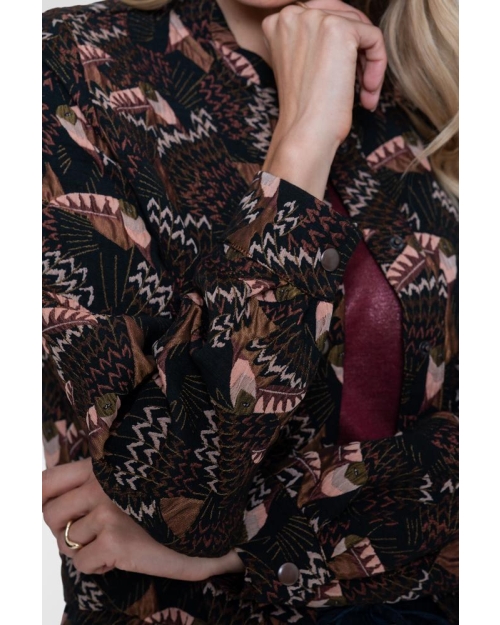 Geisha jacket 999 black/coral