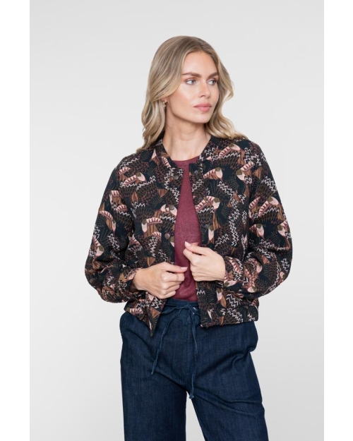 Geisha jacket 999 black/coral