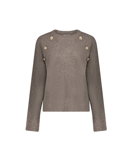 Geisha PUllover raglan buttons 935 greige